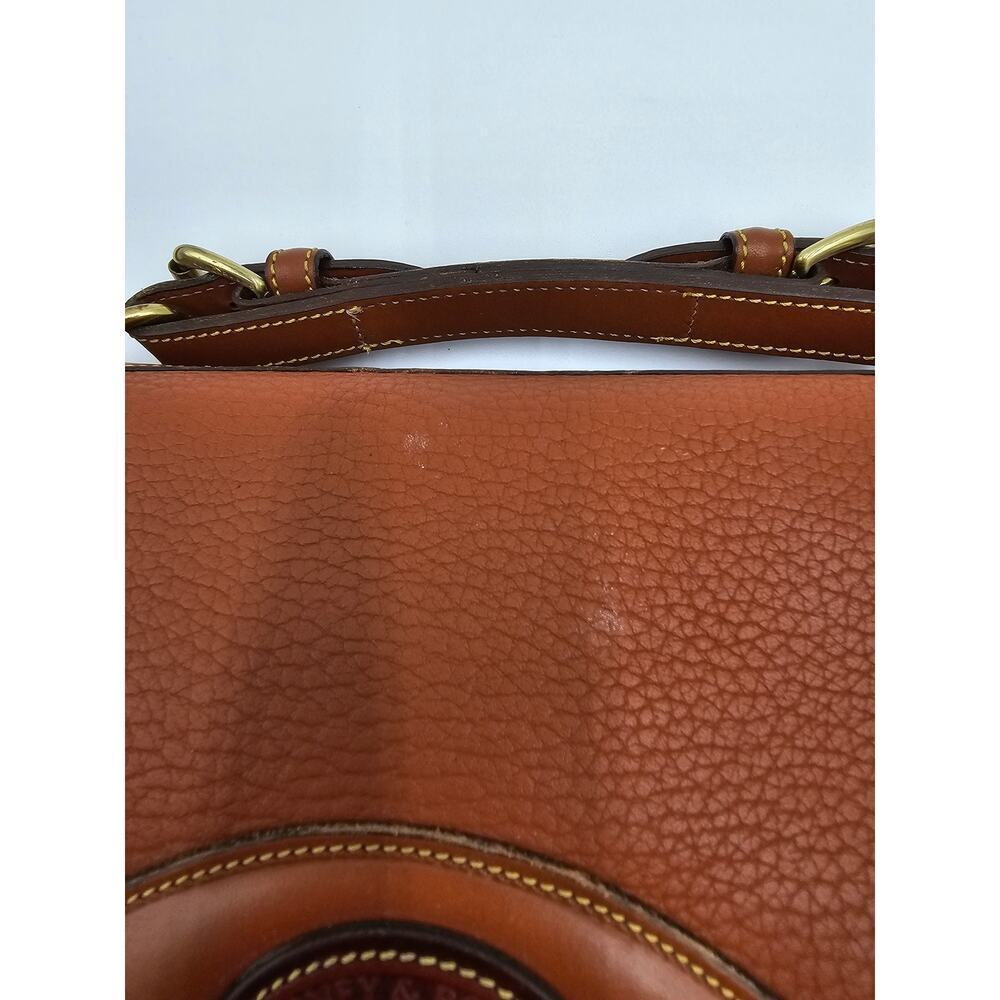Vintage Dooney & Bourke All-Weather Yan Leather Carrier Bag w/Shoulder Strap - Picture 2 of 16